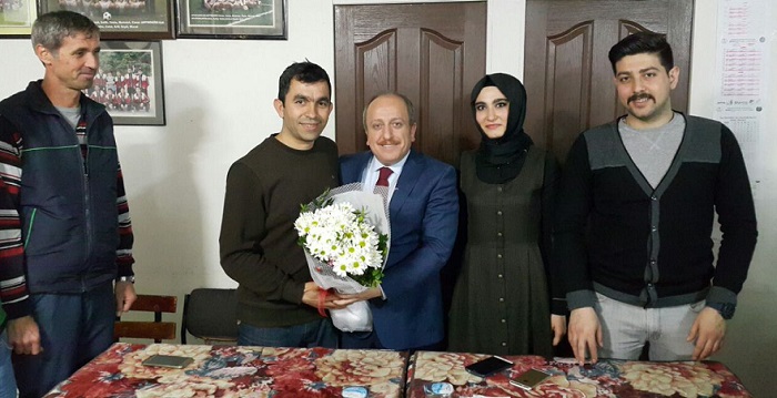 İŞİTME ENGELLİLER DERNEĞİNİ ZİYARET ETTİ