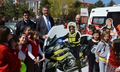 ÇORUM’DAKİ ÖĞRENCİLERE TRAFİK EĞİTİMİ