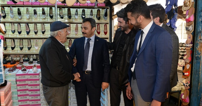 KÜLCÜ ARASTA ESNAFINI ZİYARET ETTİ