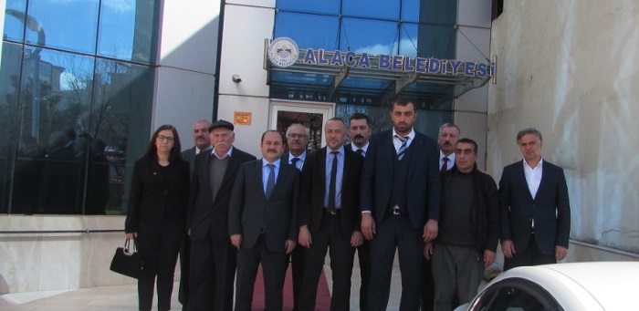 MHP’DEN ALACA’YA ZİYARET