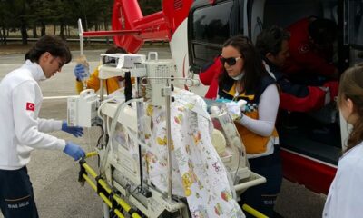 HELİKOPTER AMBULANS BEBEĞE UMUT OLDU