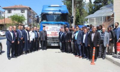 HALEP YARDIM TIRI DUALARLA UĞURLANDI