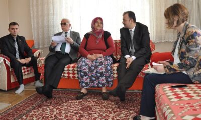 ŞEHİT AİLELERİNİ ZİYARET ETTİLER