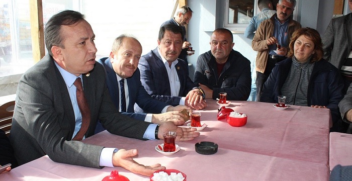 CEYLAN ŞOFÖR VE NAKLİYECİLERLE BULUŞTU