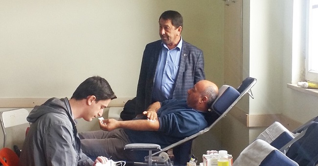 ŞOFÖRLER ODASI’NDAN ÖRNEK KAN BAĞIŞI