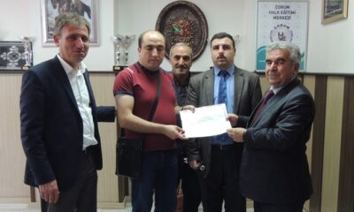 KUR’AN KURSUNU BAŞARIYLA TAMAMLADI