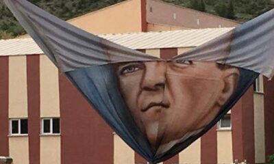İSKİLİP’TE YIRTIK ATATÜRK POSTERİNE TEPKİ