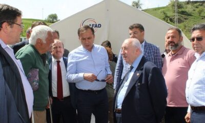 YANAN KÖYDE YARALAR SARILMAYA BAŞLANDI