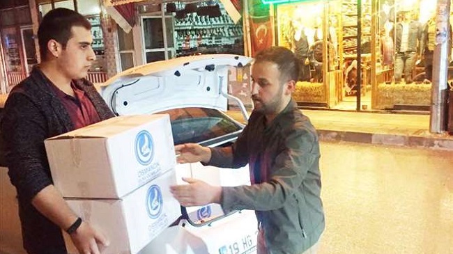 ÜLKÜ OCAKLARINDAN GIDA YARDIMI