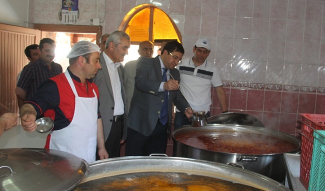 AŞEVİNDE İNCELEMELERDE BULUNDULAR