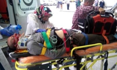 ÇATIDAN DÜŞEREK AĞIR YARALANDI