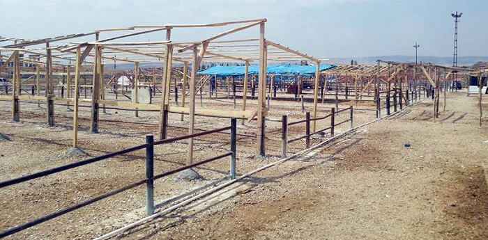 GEÇİCİ HAYVAN PAZARI BAYRAMA HAZIR