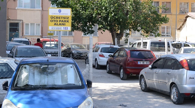 BELEDİYE’DEN ÜCRETSİZ OTOPARK