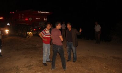 İSKİLİP’TE YILDIRIM DÜŞTÜ ORMAN YANDI