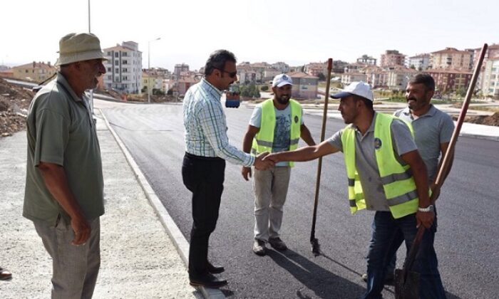 BAŞKAN KÜLCÜ İŞÇİLERE TEŞEKKÜR ETTİ