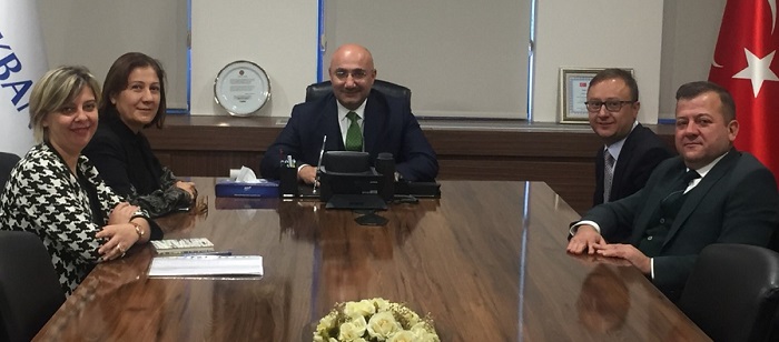 HALKBANK GENEL MÜDÜRÜNÜ ZİYARET ETTİLER