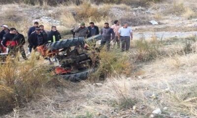 TRAKTÖRDEN ATLAYARAK CANINI KURTARDI