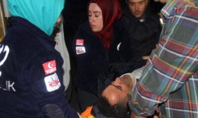 ODUN KESERKEN KENDİNİ YARALADI