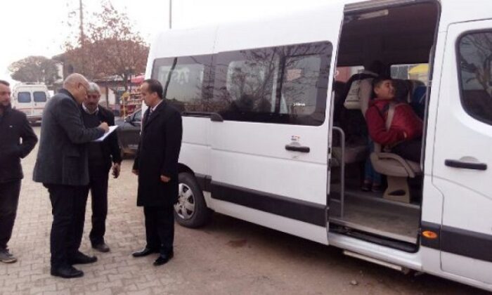 ERYİĞİT ÖĞRENCİ SERVİSLERİNİ DENETLEDİ