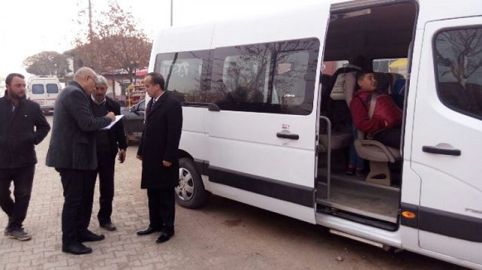 ERYİĞİT ÖĞRENCİ SERVİSLERİNİ DENETLEDİ