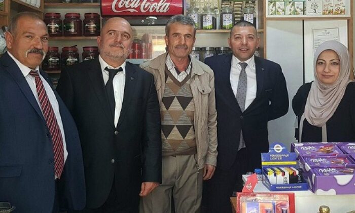 İLÇE ESNAFINI ZİYARET ETTİ