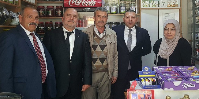İLÇE ESNAFINI ZİYARET ETTİ