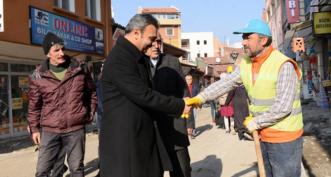 BAŞKAN ÇALIŞMALARI YERİNDE İNCELEDİ