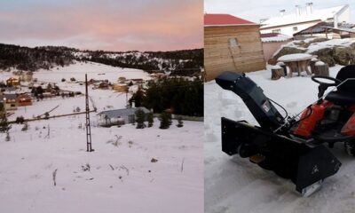 YAYLAYA KAR KÜREME ARACI ALINDI