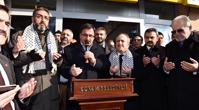 ÇORUM KUDÜS İÇİN TEK YÜREK OLDU