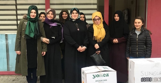 YURT ÖĞRENCİLERİNDEN ÖRNEK DAVRANIŞ