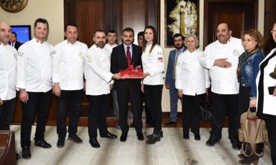 AŞÇILARDAN BAŞKAN KÜLCÜ’YE ZİYARET