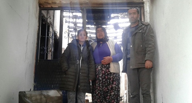 YENİ EVLİ ÇİFTİN TÜM EŞYALARI YANDI