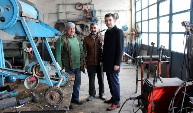 SANAYİ ESNAFINI ZİYARET ETTİ