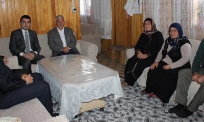 ŞEHİT AİLESİNİ ZİYARET ETTİLER
