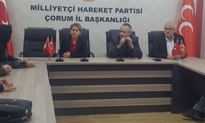 TAŞERON MAĞDURLARI MHP’Yİ ZİYARET ETTİ