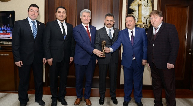 MUSTAFA ALAGÖZ’DEN VEDA ZİYARETİ