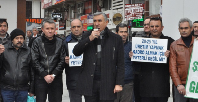 ÇORUM’DAKİ ŞEKER İŞÇİLERİ KADRO İSTEDİ