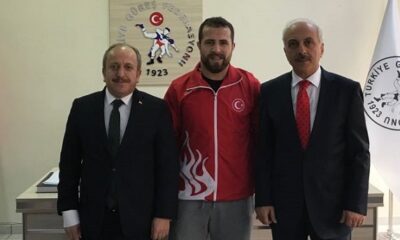 MİLLİ GÜREŞÇİLERE MORAL DESTEĞİ