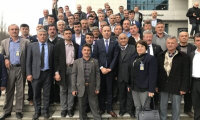 CEYLAN MUHTARLARI AĞIRLADI