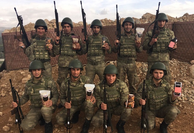 MİNİKLERİN LEBLEBİLERİ AFRİN’E ULAŞTI
