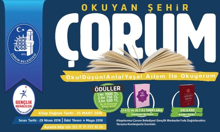 BELEDİYE’DEN ÖDÜLLÜ OKUMA YARIŞMASI