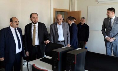 REKTÖR YÜKSEKOKULDA İNCELEMELERDE BULUNDU