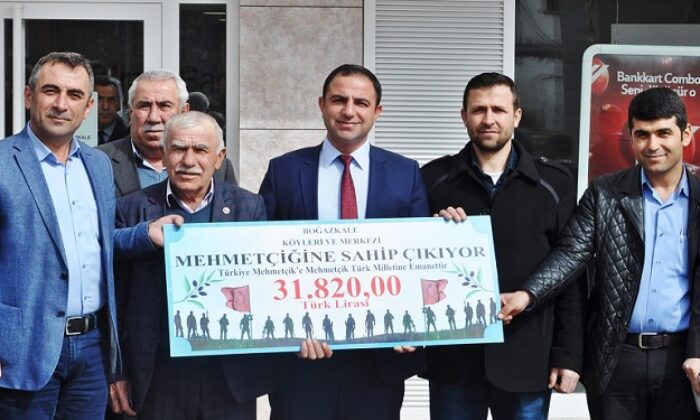 BOĞAZKALE’DEN MEHMETÇİK VAKFINA DESTEK