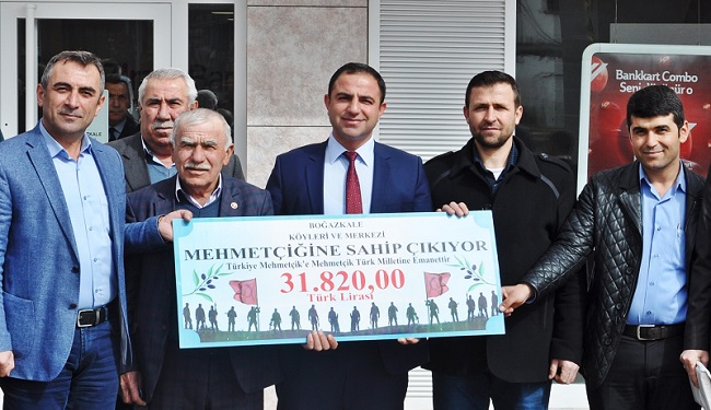 BOĞAZKALE’DEN MEHMETÇİK VAKFINA DESTEK