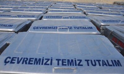 KÖYLERE 820 ÇÖP KONTEYNERİ ALINDI