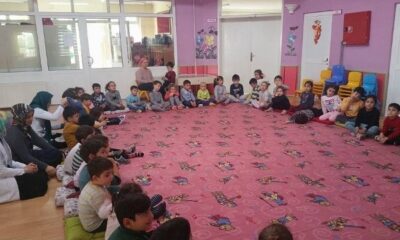 MİNİK ÖĞRENCİLERLE SOHBET ETTİLER