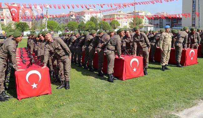 KISA DÖNEM ERLER YEMİN ETTİ