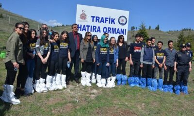 TRAFİK HATIRA ORMANINA FİDAN DİKTİLER