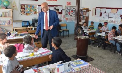 KÖY OKULLARINDA İNCELEMELERDE BULUNDU