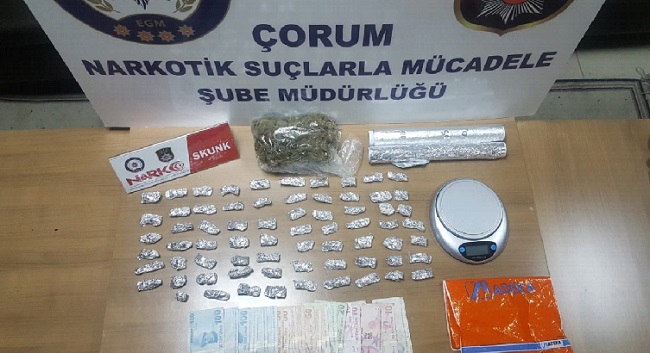 ÇORUM’DA ESRAR OPERASYONU
